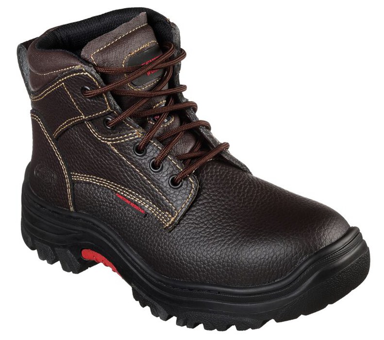 Skechers Burgin - Tarlac St - Mens Work Boots Brown [AU-AD3882]